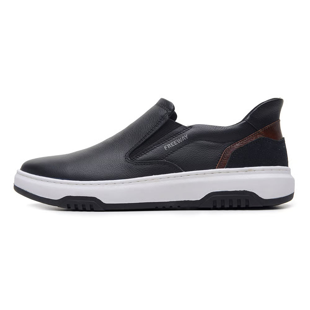 Zapatenis Urbano Masculino Freeway - 100% Cuero Legítimo