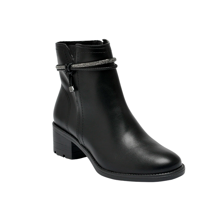 Bota Femenina Via Marte Coturno Negra