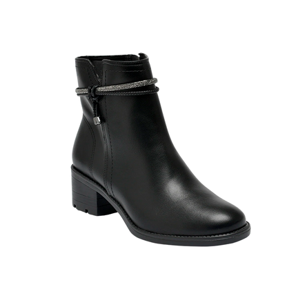 Bota Femenina Via Marte Coturno Negra