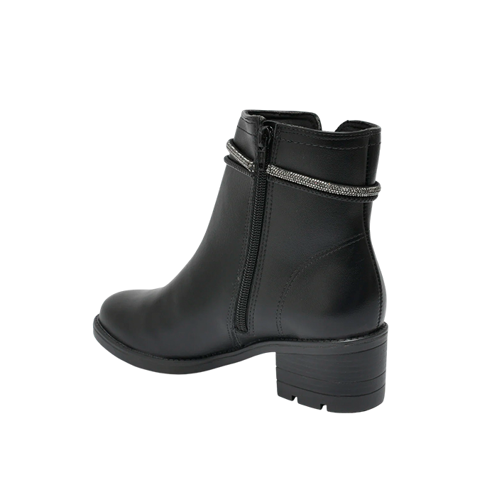 Bota Femenina Via Marte Coturno Negra