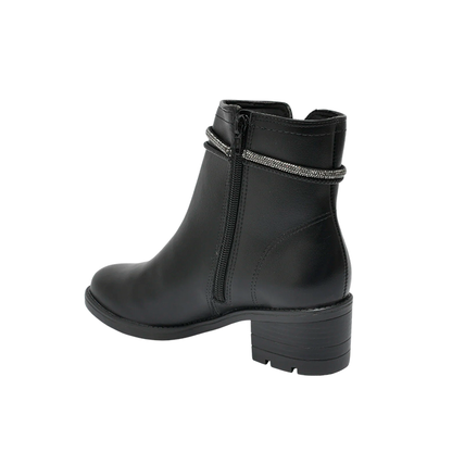 Bota Femenina Via Marte Coturno Negra