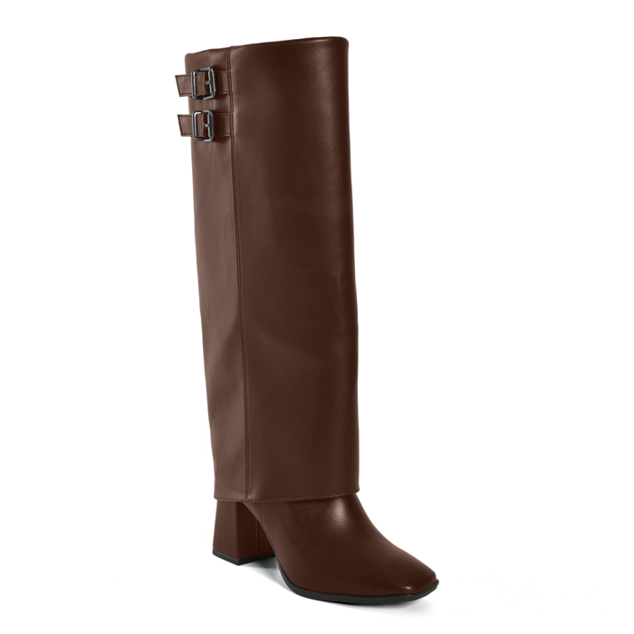 Bota Femenina Via Marte Cano Alto Brown