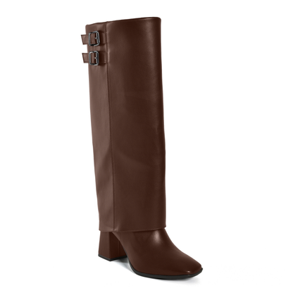 Bota Femenina Via Marte Cano Alto Brown