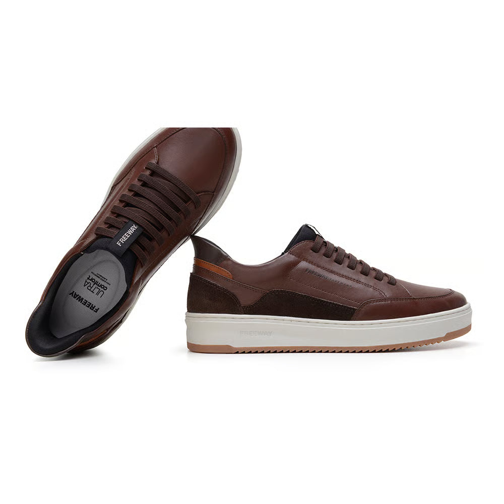 Zapatenis Urbano Masculino Freeway - 100% Cuero Legítimo - Premium
