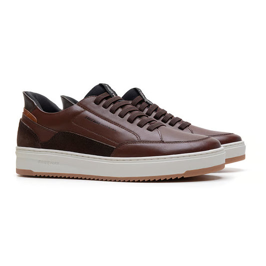 Zapatenis Urbano Masculino Freeway - 100% Cuero Legítimo - Premium