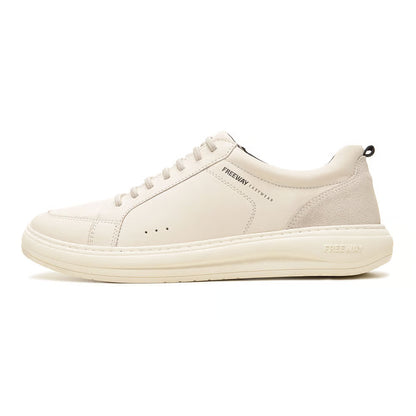 Zapatenis Urbano Masculino Freeway Cuero Blanco