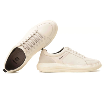 Zapatenis Urbano Masculino Freeway Cuero Blanco
