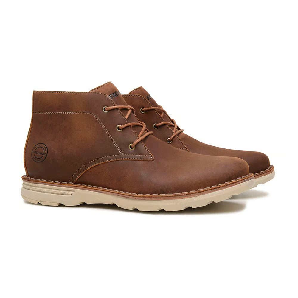 Bota Urbano Masculino Freeway Cuero Castor
