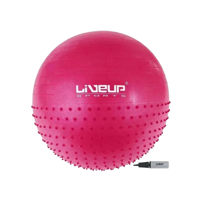 Pelota Suiza Forma U LiveUp - 65 cm - Medio Masaje