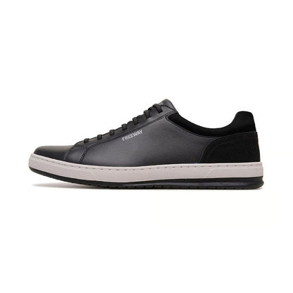 Zapatenis Urbano Masculino Freeway - Cuero Negro - 100% Premium