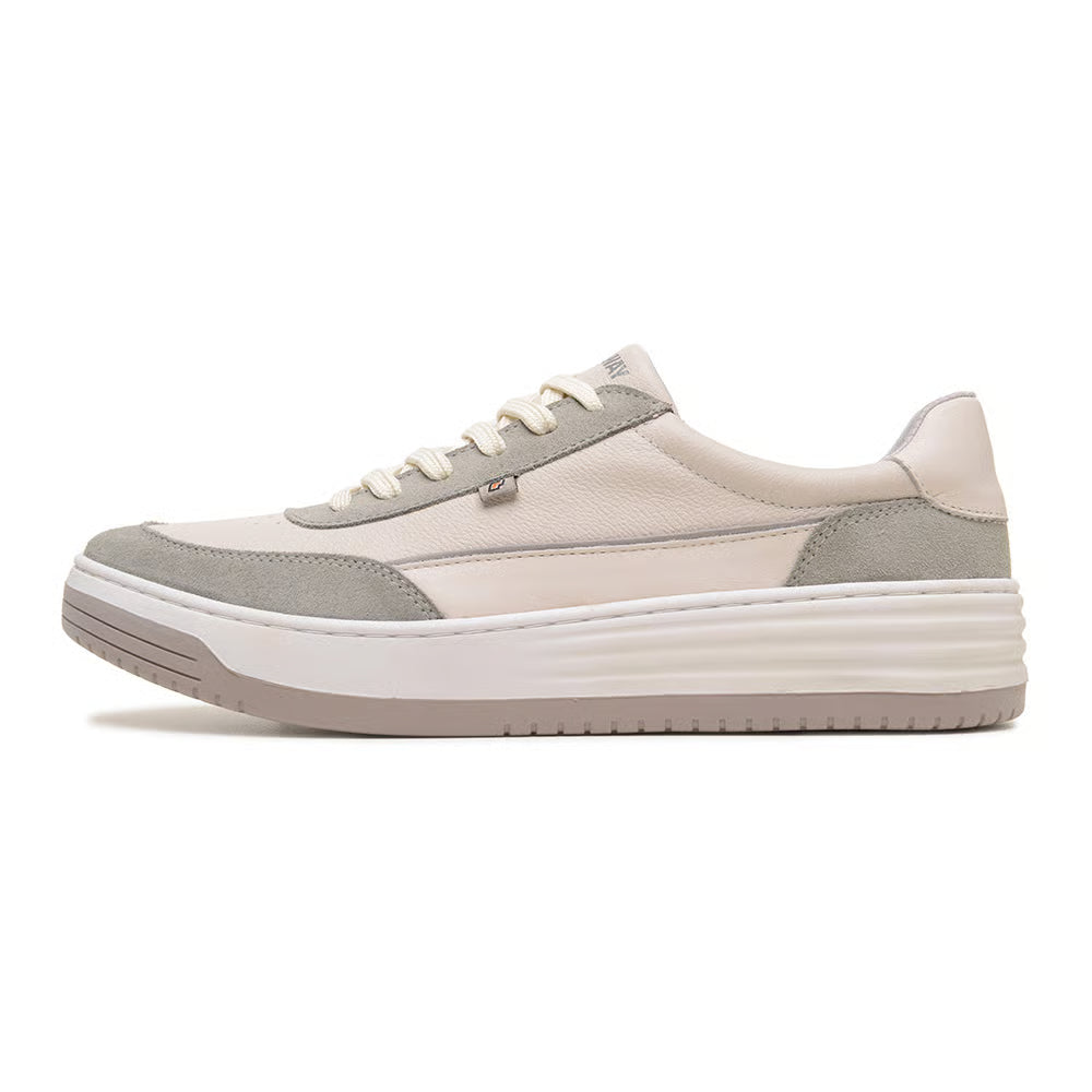 Zapatenis Urbano Masculino Freeway Cuero Blanco