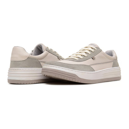 Zapatenis Urbano Masculino Freeway Cuero Blanco